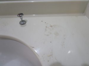 洗面のハウスクリーニングを川崎市中原区等々力にて【清掃事例936】